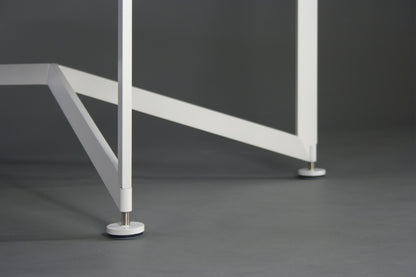 Bevel Coffee Table - White legs detail